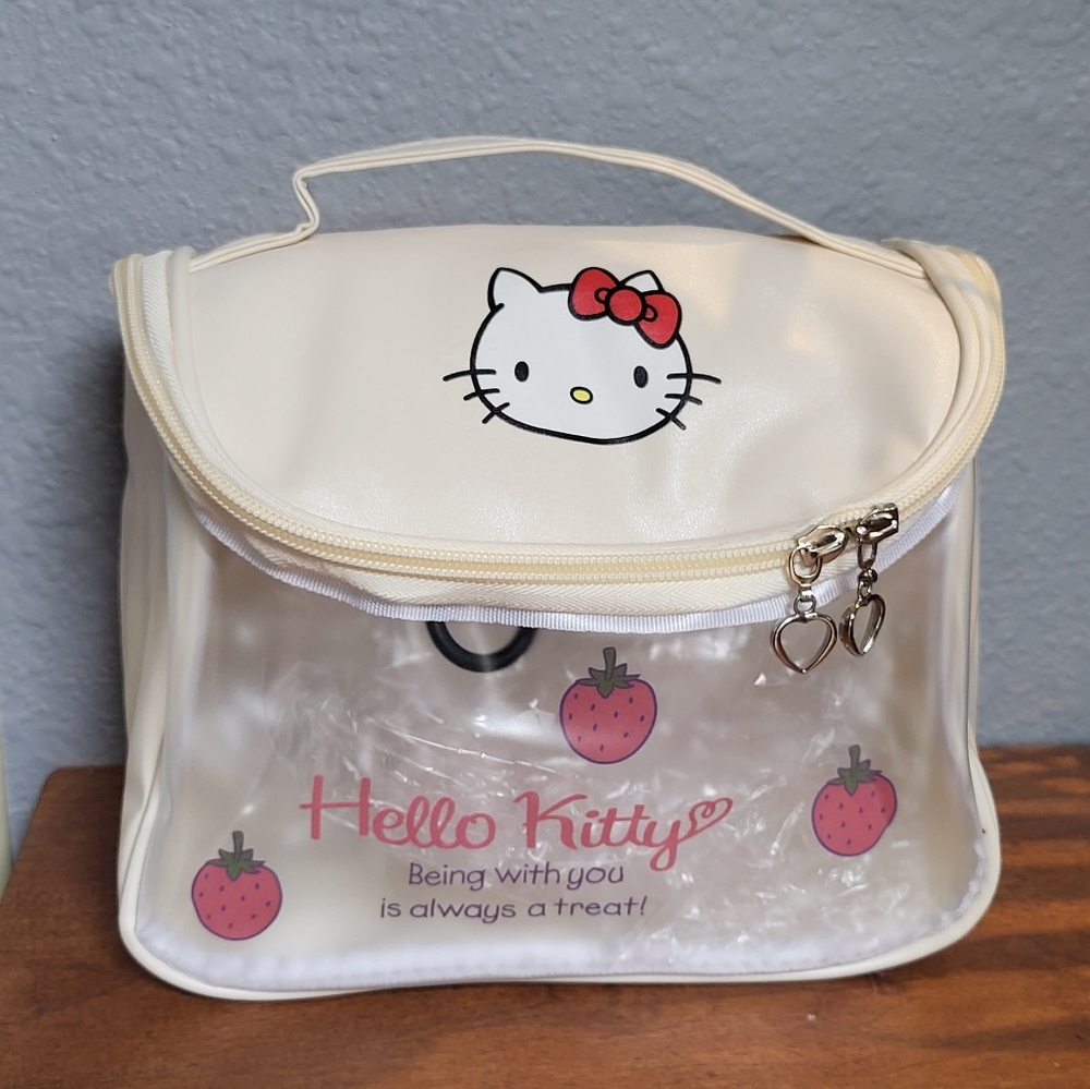 HELLO KITTY Large Makeup Toiletry Bag NEW